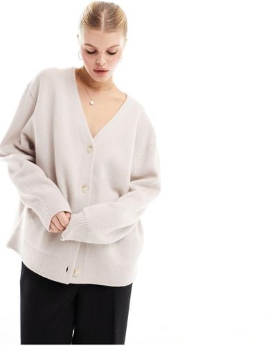 & Other Stories & Other Stores Compact Knit Oversized Cardigan - Natural