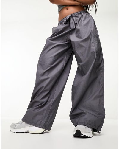 ASOS Parachute Cargo Pants - Grey
