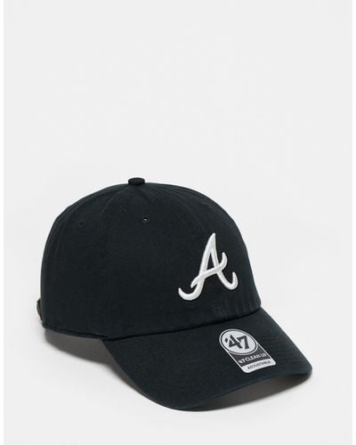 '47 Clean Up Mlb Atlanta Braves Cap - Black