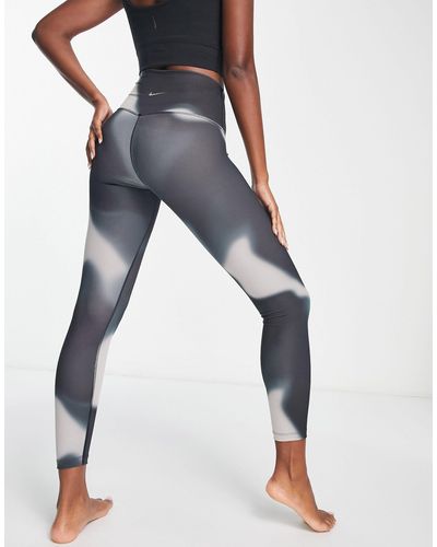 Nike Nike - Yoga Dri-fit - 7/8 legging Met Halfhoge Taille - Blauw
