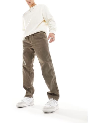 New Look Pantalon à enfiler en velours côtelé - marron clair - Neutre