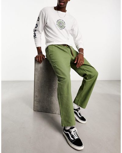 Vans Authentic - range - pantaloni comodi dritti verdi - Verde