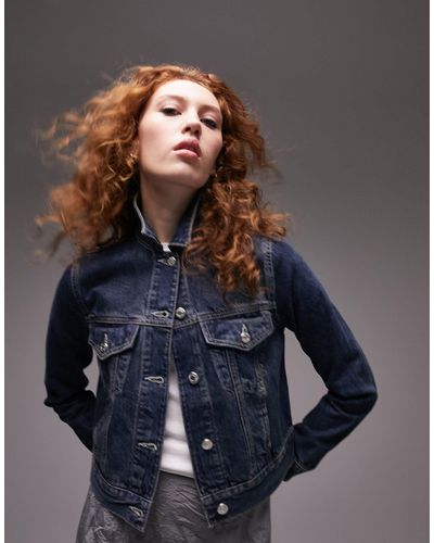 TOPSHOP Tilda - veste en jean - indigo - Bleu