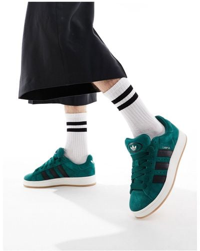 adidas Originals Campus 00s - sneakers verdi con suola - Nero