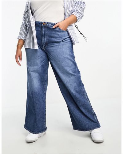 Wrangler Jeans Met Superwijde Pijpen - Blauw