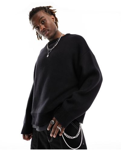 Weekday Cypher Oversized Sweater - Black