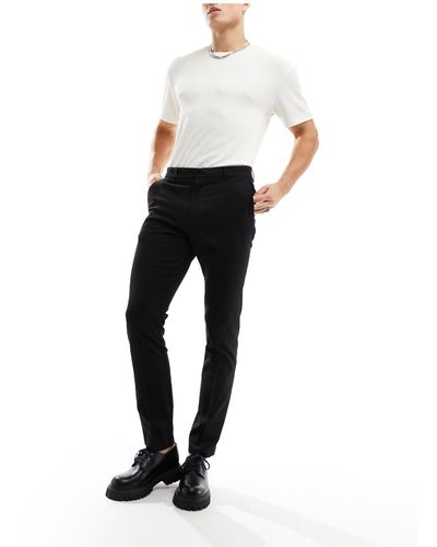 New Look Slim Suit Trousers - Black
