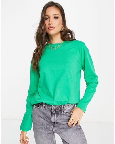 ASOS Long Sleeve Double Layer Oversized T-shirt - Green
