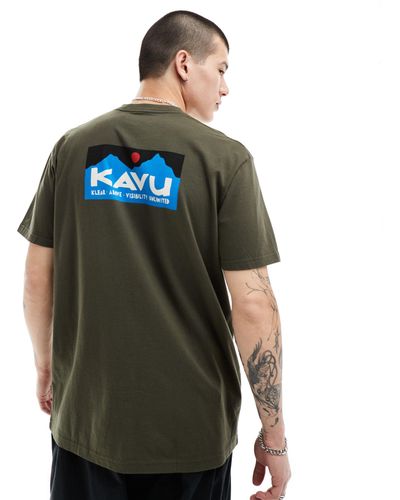 Kavu T-shirt à manches courtes - marron - Vert