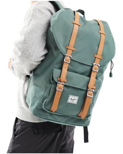 Herschel Supply Co. Little American - Rugzak Met Rubbele Banden - Groen