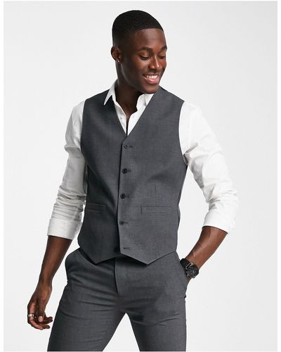 ASOS Skinny Suit Waistcoat - Gray