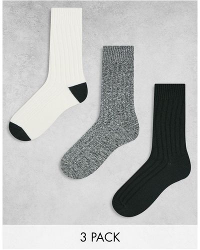 ASOS 3 Pack Socks - White