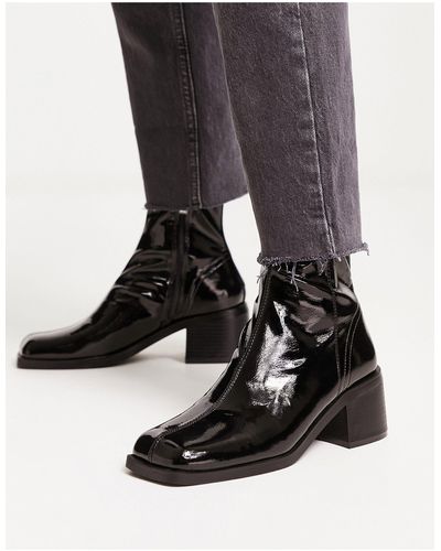 Schuh Botas negras estilo calcetín - Negro