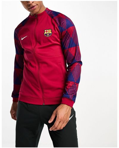 Nike Football F.c. barcelona anthem - veste - Rouge