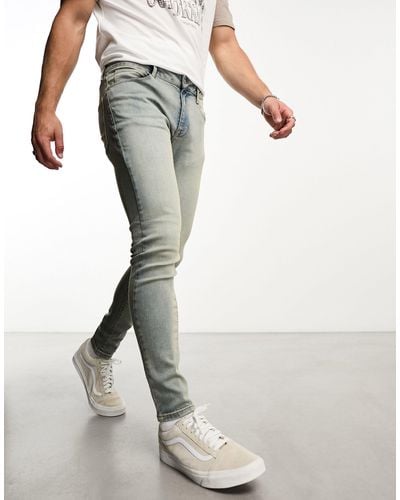 ASOS Spray On Jeans With Power Stretch - Gray