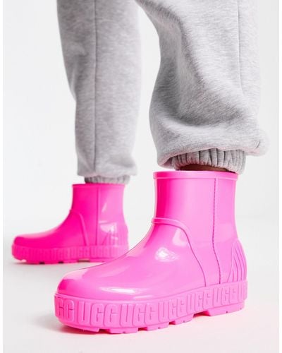 UGG Drizlita Rain Boots With Shearling Insole - Pink