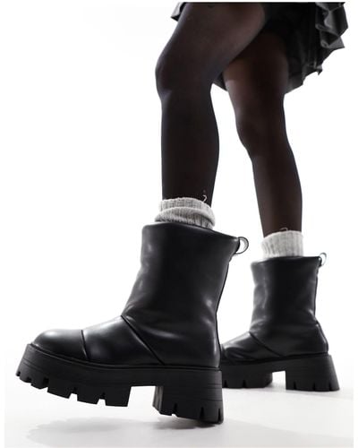 ASOS Appollo Padded Snow Boots - Black