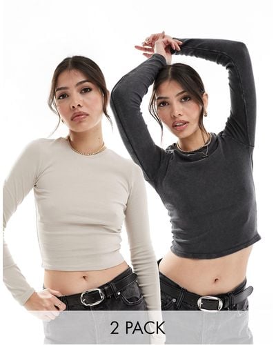Bershka Long-sleeved tops for Women, Online Sale up to 73% off