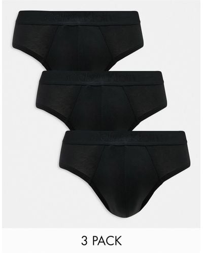 Calvin Klein – ck black – 3er-pack unterhosen - Schwarz