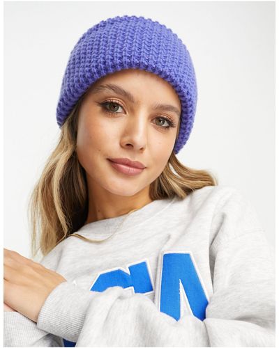 River Island Gorro morado - Azul