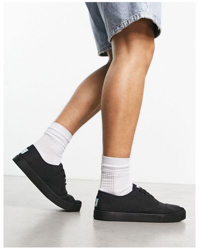 TOMS Cordones - baskets à semelle cuvette et lacets - noir