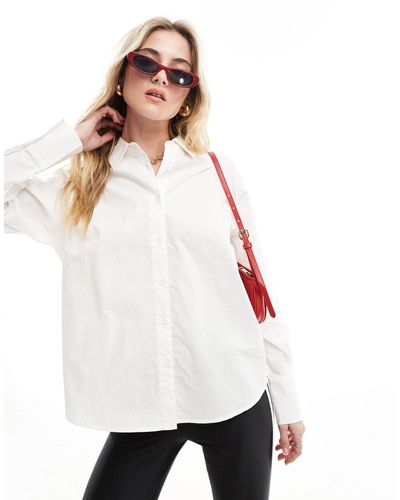 In The Style Cotton Poplin Shirt - White
