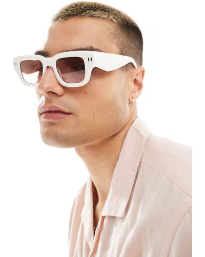 ASOS Square Sunglasses - White