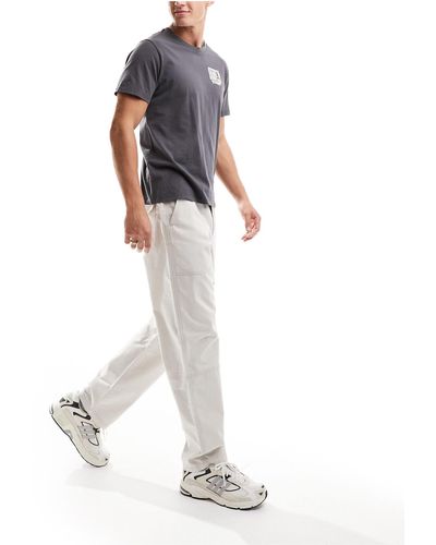 Levi's Pantalones color cargo con bolsillos - Blanco