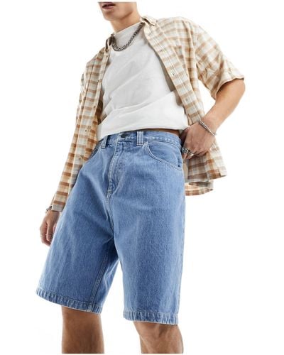 Carhartt Brandon - pantaloncini di jeans ampi lavaggio chiaro - Blu