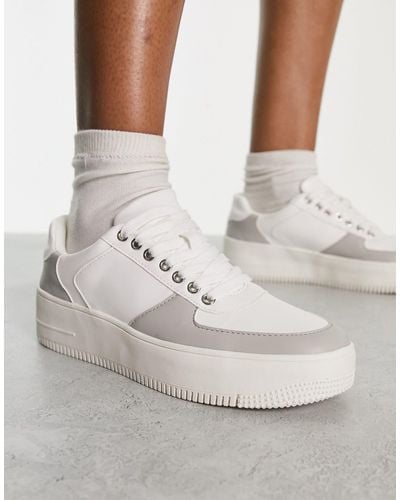 French Connection Color Block Chunky Sneakers - Gray