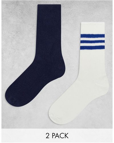 ASOS 2 Pack Sock - Blue