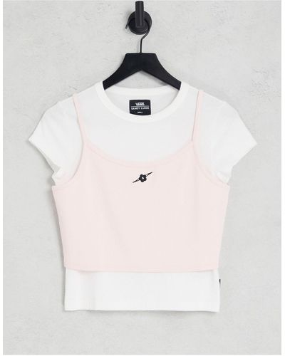 Vans X Sandy Liang - Gelaagd T-shirt - Roze
