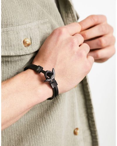 Steve Madden Zwarte Armband Met Pijltje - Naturel