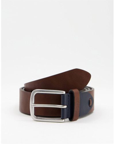 French Connection Keeper Buckle Belt - Brown
