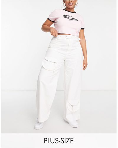 Missguided Curve Belt Detail Cargo Trouser Size 16 New | eBay