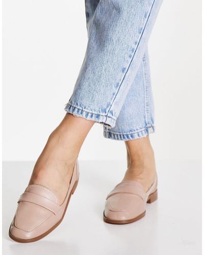 ASOS Mussy Loafer Flat Shoes - Blue