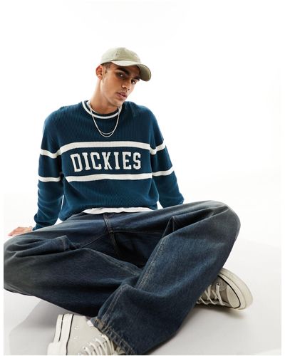 Dickies Mullinville Cable Knit Jumper - Blue