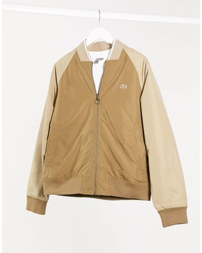 Lacoste Reversible Bomber Jacket-brown