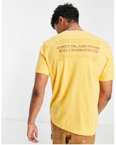 Coney Island Picnic Mind And Body T-shirt - Yellow