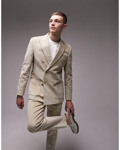 Mens Topcoat Mens Light brown Three Button Cuff Link Suit