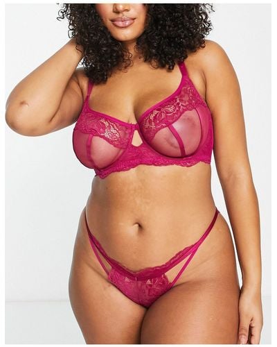 DORINA Curve – desiree – nicht wattierter spitzen-bh - Pink