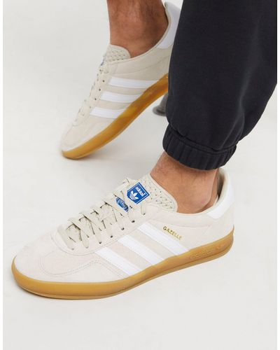 adidas Originals – Gazelle – Hallen-Sneaker mit Gummisohle - Natur
