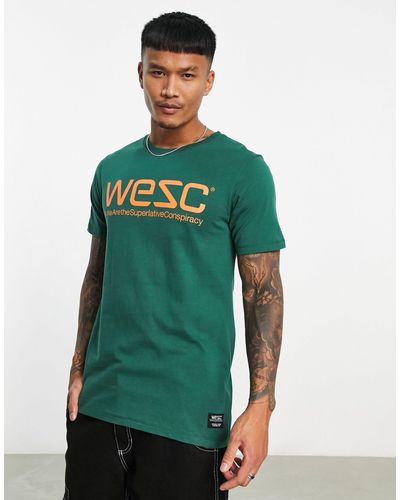 Wesc T-shirt con stampa - Verde