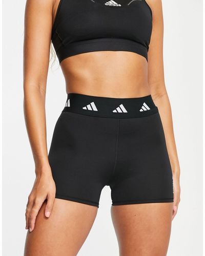 adidas Originals Adidas Training Techfit legging Shorts - Black