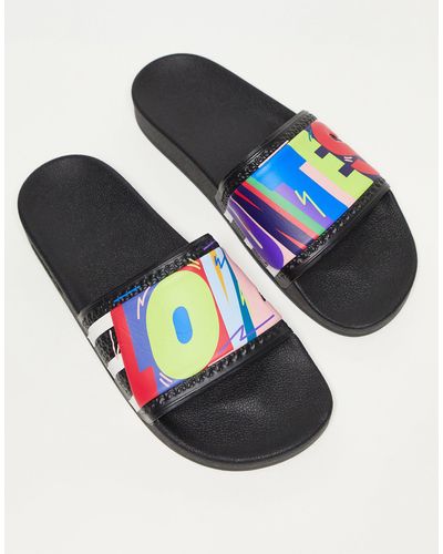 adidas Originals Adilette Pride - Slippers - Zwart