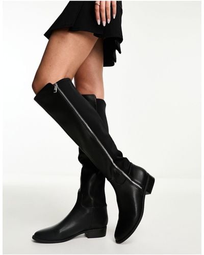 ALDO Aahliyah Flat Knee Boots - Black