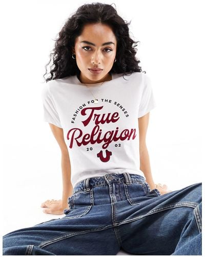 True Religion Logo Tee - Blue