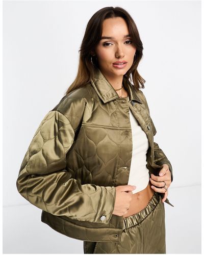 ASOS Quilted Shacket - Green