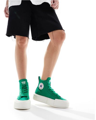 Converse Cruise Hi Trainers With Chunky Laces - Green