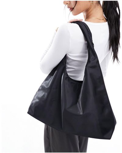 & Other Stories Petit sac porté épaule en nylon - Noir